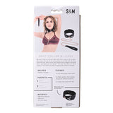 Sex & Mischief Brat Collar & Leash - Rose Gold/Black Restraint - Image 8