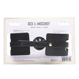 Sex & Mischief Brat Ball Gag - Black/Rose Gold Mouth Restraint - Image 8