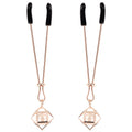 Sex & Mischief Brat Pearl Nipple Clips - Rose Gold - Set of 2