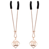 Sex & Mischief Brat Pearl Nipple Clips - Rose Gold - Set of 2 - Image 3