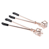 Sex & Mischief Brat Pearl Nipple Clips - Rose Gold - Set of 2 - Image 4