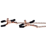 Sex & Mischief Brat Charmed Nipple Clamps - Rose Gold Nipple Clamps with 45 cm Chain - Image 6