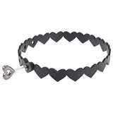 Sex & Mischief Heart Day Collar - Black Collar - Image 3