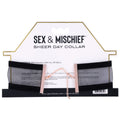 Sex & Mischief Sheer Day Collar - Black Collar