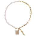 Sex & Mischief Pearl Day Collar - Pearl/Gold Necklace