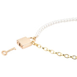 Sex & Mischief Pearl Day Collar - Pearl/Gold Necklace - Image 5
