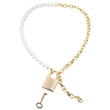 Sex & Mischief Pearl Day Collar - Pearl/Gold Necklace - Image 6