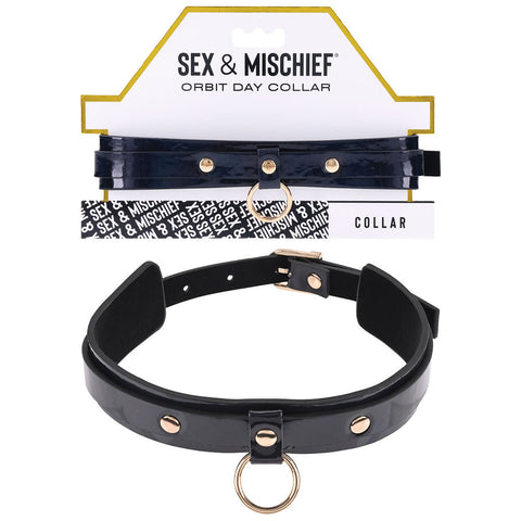 Sex & Mischief Orbit Day Collar - Black Collar - Image 1