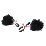 Sex & Mischief Puff Nipple Clamps - Black/Gold Nipple Clamps - Set of 2 - Image 5