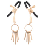 Sex & Mischief Verge Nipple Clamps - Gold Nipple Clamps - Set of 2 - Image 2