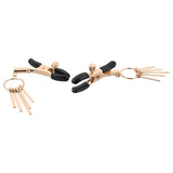 Sex & Mischief Verge Nipple Clamps - Gold Nipple Clamps - Set of 2 - Image 3