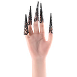 Sex & Mischief Sensory Fingertips - Black - Black - Set of 5 - Image 2