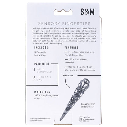 Sex & Mischief Sensory Fingertips - Black - Set of 5