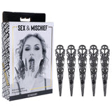 Sex & Mischief Sensory Fingertips - Black - Black - Set of 5 - Image 1