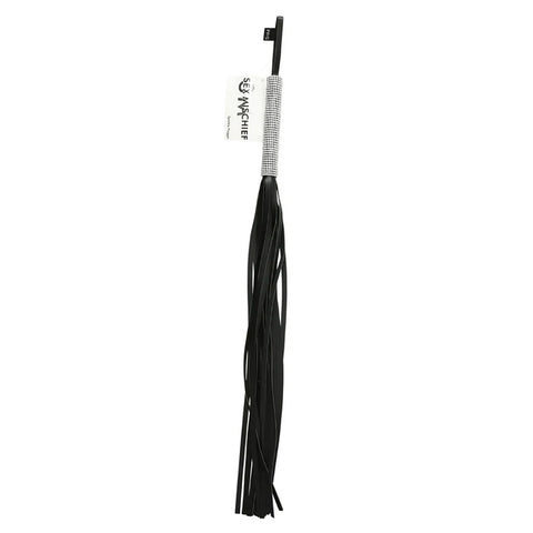 Sex & Mischief Sparkle Flogger - Black/Sparkle 78 cm Flogger Whip - Image 1