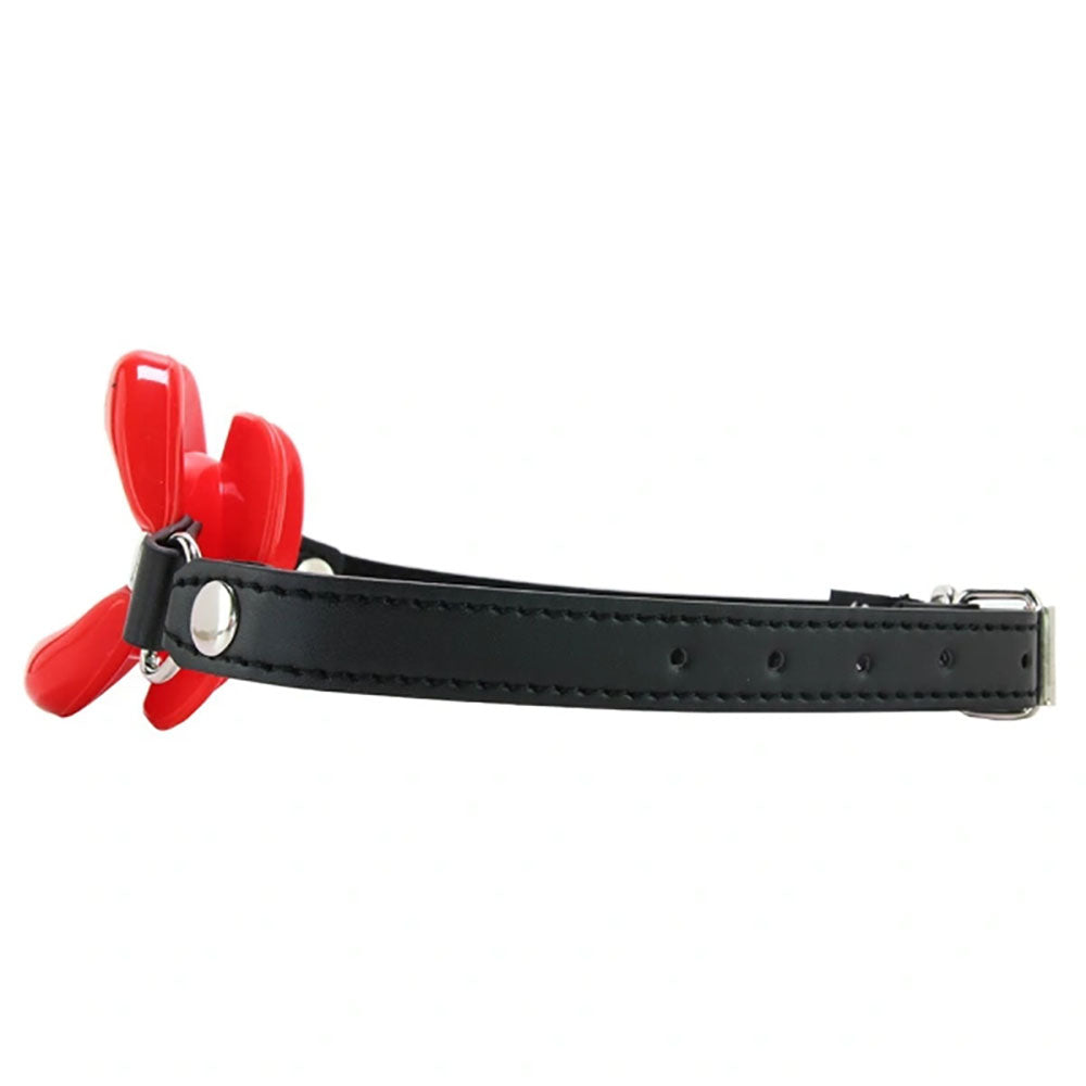 Sex & Mischief Silicone Lips Mouth Gag - Red Mouth Restraint