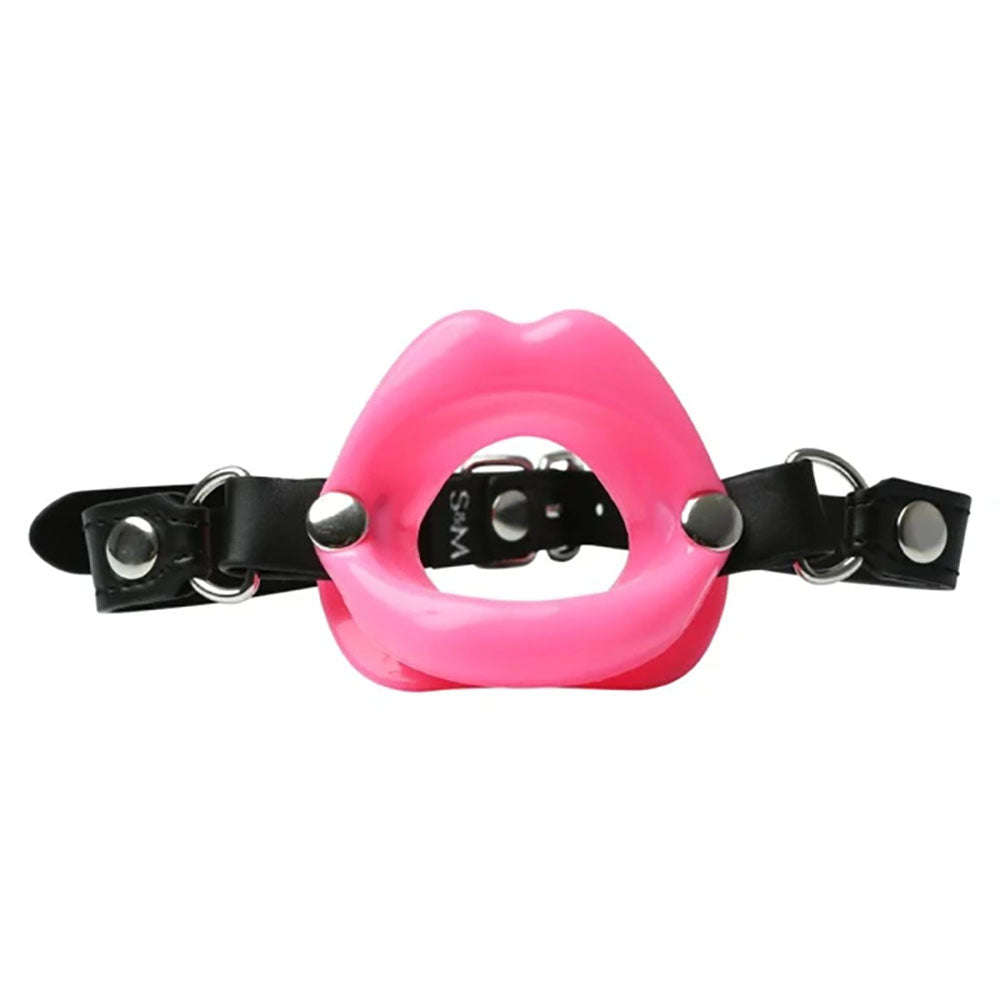 Sex & Mischief Silicone Lips Mouth Gag - Pink Mouth Restraint
