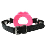 Sex & Mischief Silicone Lips Mouth Gag - Pink - Pink Mouth Restraint - Image 5