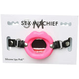 Sex & Mischief Silicone Lips Mouth Gag - Pink - Pink Mouth Restraint - Image 6