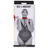 Sex & Mischief Amor Collar and Leash - Red Restraint - Image 8