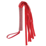 Sex & Mischief Amor Sparkle Flogger - Red 33 cm Flogger Whip - Image 4
