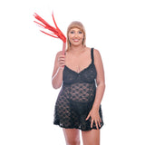 Sex & Mischief Amor Sparkle Flogger - Red 33 cm Flogger Whip - Image 8