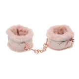 Sex & Mischief Peaches n CreaMe Fur Handcuffs - Peach Restraints - Image 2