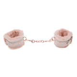 Sex & Mischief Peaches n CreaMe Fur Handcuffs - Peach Restraints - Image 3