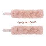 Sex & Mischief Peaches n CreaMe Fur Handcuffs - Peach Restraints - Image 7