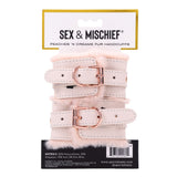 Sex & Mischief Peaches n CreaMe Fur Handcuffs - Peach Restraints - Image 9