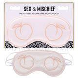 Sex & Mischief Peaches n CreaMe Blindfold - Peach Eyemask - Image 1