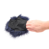 Sex & Mischief Cougar Spiked Sensory Glove - Navy Blue Furry Glove with Metal Spikes - Image 5