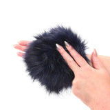 Sex & Mischief Cougar Spiked Sensory Glove - Navy Blue Furry Glove with Metal Spikes - Image 8
