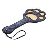 Sex & Mischief Cougar Paw Paddle - Navy Blue/Gold Spanking Paddle - Image 6