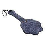 Sex & Mischief Cougar Paw Paddle - Navy Blue/Gold Spanking Paddle - Image 7