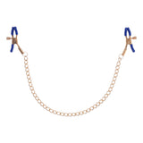 Sex & Mischief Cougar Chained Nipple Clamps - Gold Nipple Clamps with Cougar Chain - Image 2