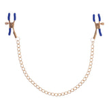 Sex & Mischief Cougar Chained Nipple Clamps - Gold Nipple Clamps with Cougar Chain - Image 3