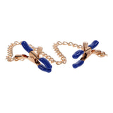 Sex & Mischief Cougar Chained Nipple Clamps - Gold Nipple Clamps with Cougar Chain - Image 5