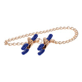 Sex & Mischief Cougar Chained Nipple Clamps - Gold Nipple Clamps with Cougar Chain - Image 6