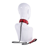 S&M Exs & Ohs Collar and Leash - Red Neck Restraint - Image 3