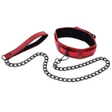 S&M Exs & Ohs Collar and Leash - Red Neck Restraint - Image 5