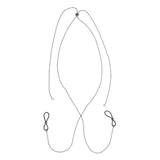S&M Exs & Ohs Body Jewelry with Nipple Ties - Metal Chain with Nipple Ties - Image 4