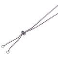 S&M Exs & Ohs Body Jewelry with Nipple Ties - Metal Chain with Nipple Ties