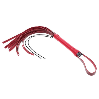 Sex & Mischief Exs & Ohs Crystal Flogger - Red Flogger Whip