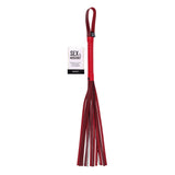S&M Exs & Ohs Crystal Flogger - Red Flogger Whip - Image 1