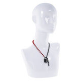 S&M Exs & Ohs Crystal Day Collar - Red/Black Collar Jewellery - Image 3