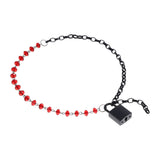 S&M Exs & Ohs Crystal Day Collar - Red/Black Collar Jewellery - Image 5