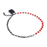 S&M Exs & Ohs Crystal Day Collar - Red/Black Collar Jewellery - Image 6