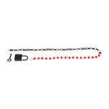 S&M Exs & Ohs Crystal Day Collar - Red/Black Collar Jewellery - Image 7