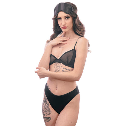 Sex & Mischief Satin Blindfold Black Blindfold